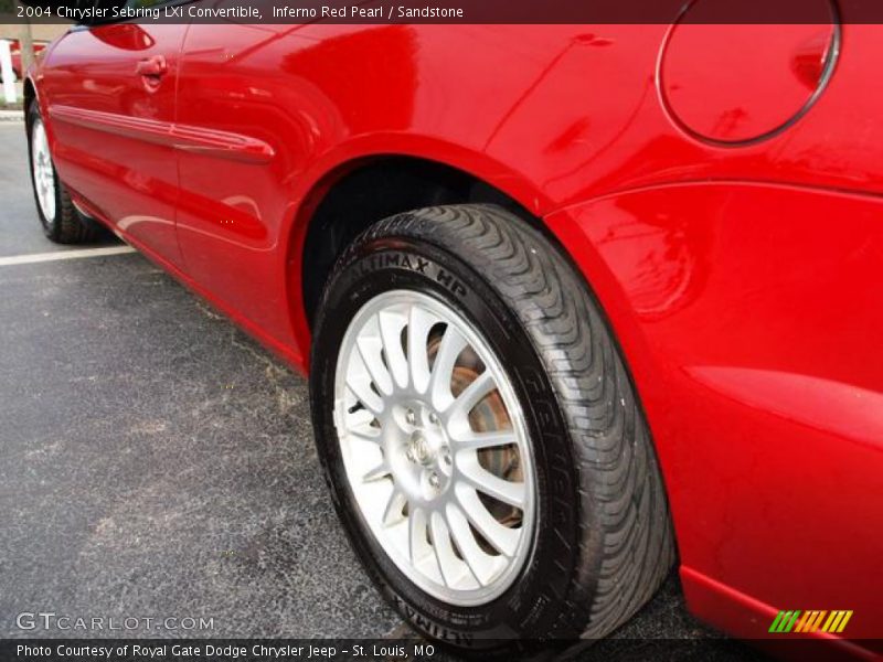 Inferno Red Pearl / Sandstone 2004 Chrysler Sebring LXi Convertible