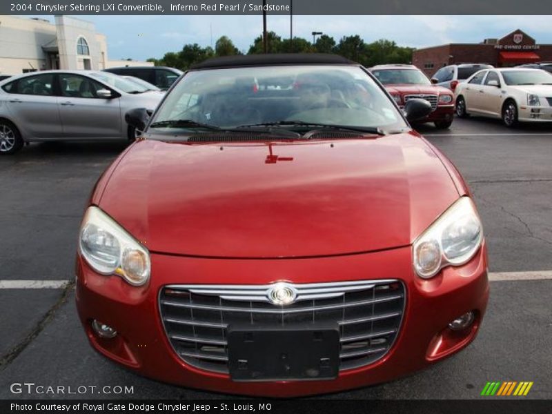 Inferno Red Pearl / Sandstone 2004 Chrysler Sebring LXi Convertible