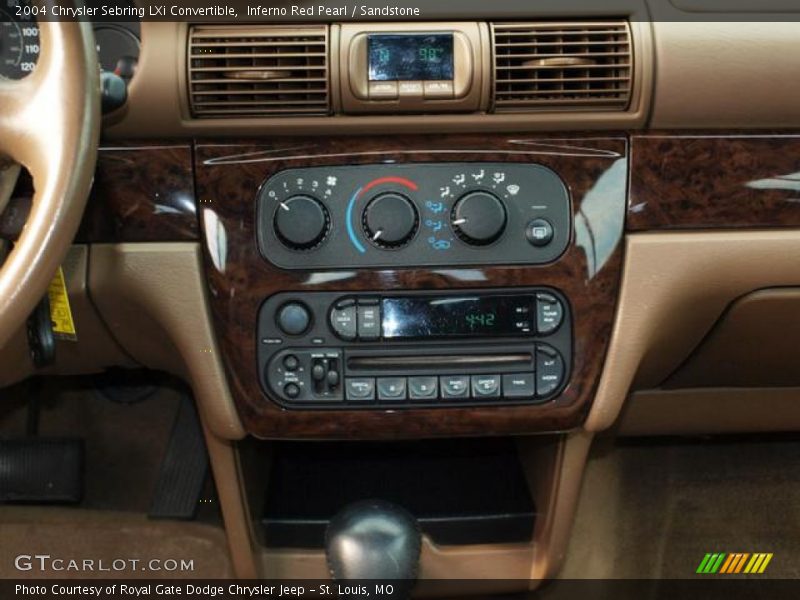 Inferno Red Pearl / Sandstone 2004 Chrysler Sebring LXi Convertible