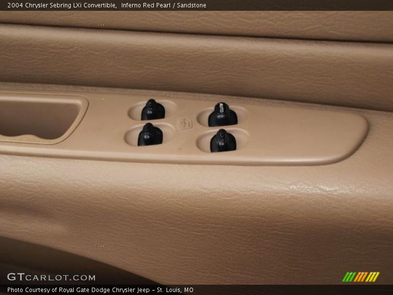 Inferno Red Pearl / Sandstone 2004 Chrysler Sebring LXi Convertible