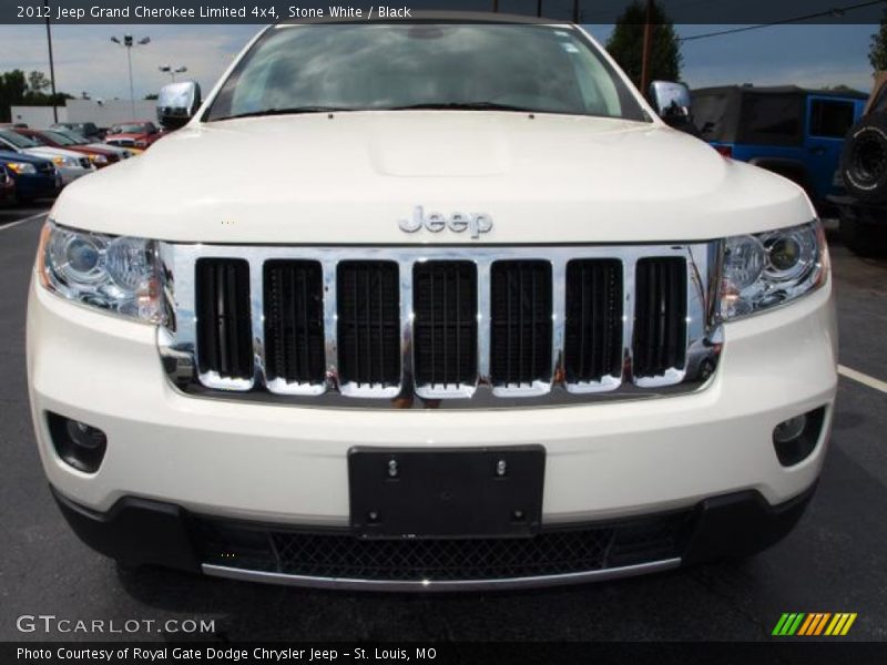 Stone White / Black 2012 Jeep Grand Cherokee Limited 4x4