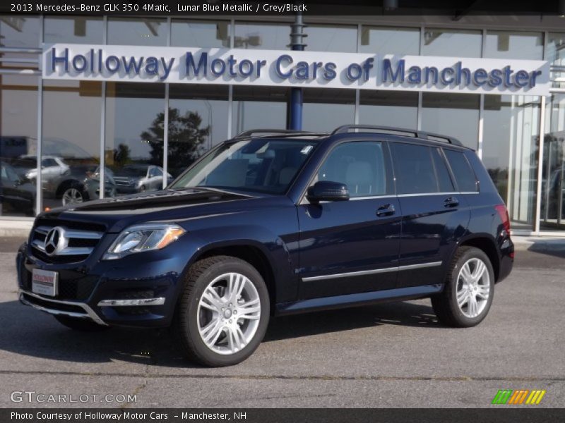 Lunar Blue Metallic / Grey/Black 2013 Mercedes-Benz GLK 350 4Matic
