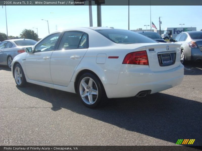 White Diamond Pearl / Parchment 2006 Acura TL 3.2