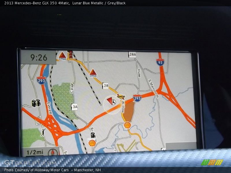 Lunar Blue Metallic / Grey/Black 2013 Mercedes-Benz GLK 350 4Matic