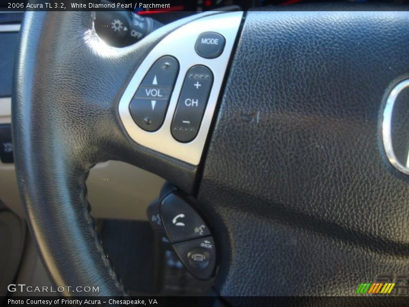 White Diamond Pearl / Parchment 2006 Acura TL 3.2