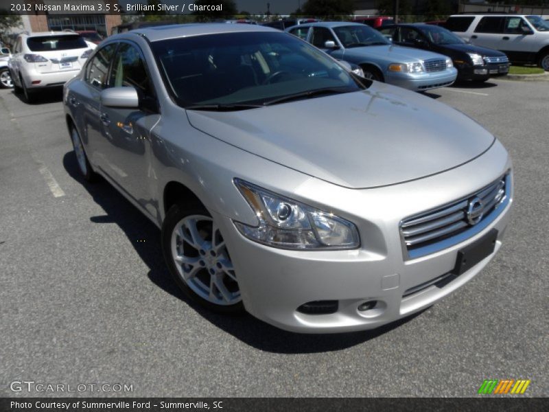 Brilliant Silver / Charcoal 2012 Nissan Maxima 3.5 S