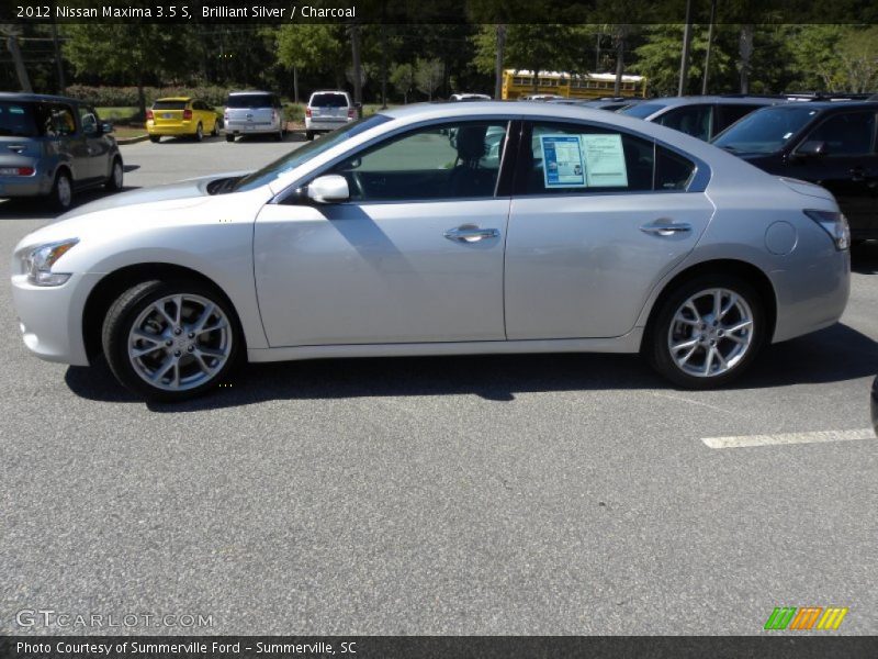 Brilliant Silver / Charcoal 2012 Nissan Maxima 3.5 S