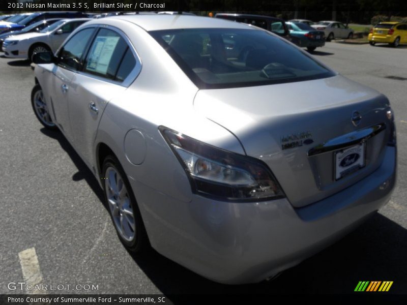 Brilliant Silver / Charcoal 2012 Nissan Maxima 3.5 S