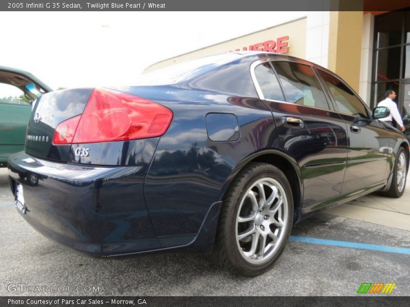 Twilight Blue Pearl / Wheat 2005 Infiniti G 35 Sedan