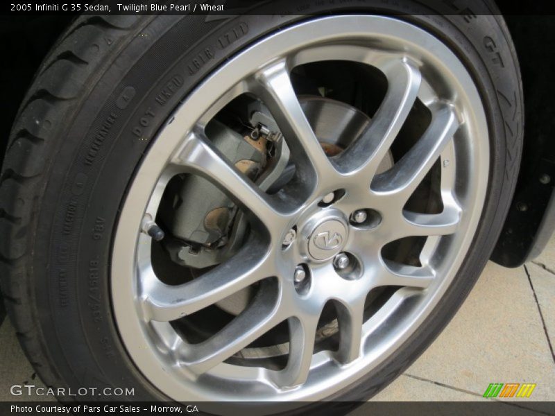 Twilight Blue Pearl / Wheat 2005 Infiniti G 35 Sedan