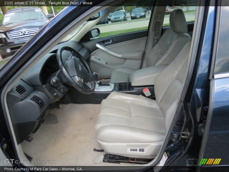 Twilight Blue Pearl / Wheat 2005 Infiniti G 35 Sedan