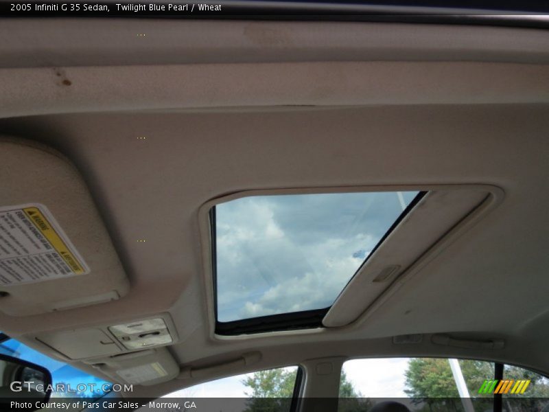 Twilight Blue Pearl / Wheat 2005 Infiniti G 35 Sedan