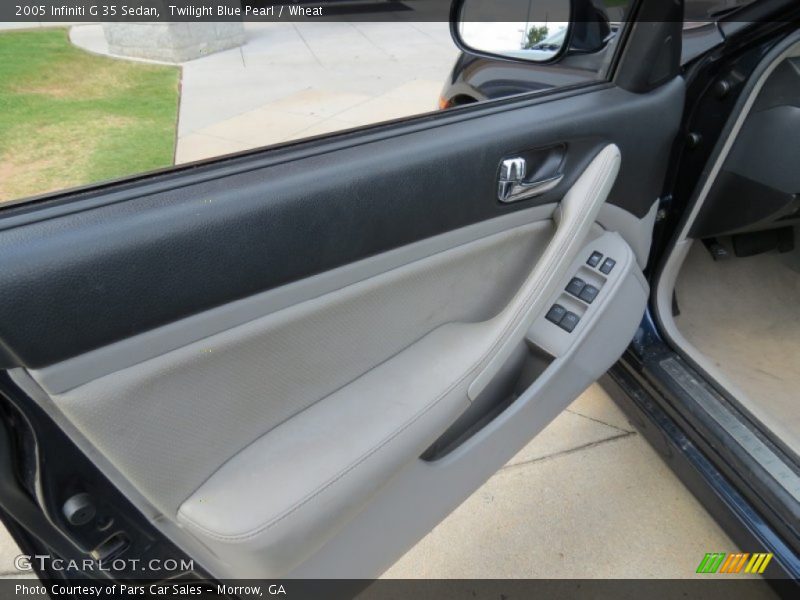 Twilight Blue Pearl / Wheat 2005 Infiniti G 35 Sedan