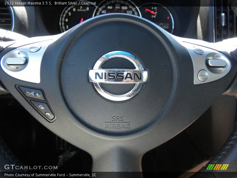 Brilliant Silver / Charcoal 2012 Nissan Maxima 3.5 S