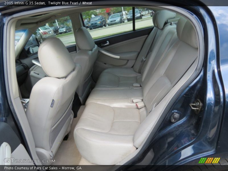 Twilight Blue Pearl / Wheat 2005 Infiniti G 35 Sedan