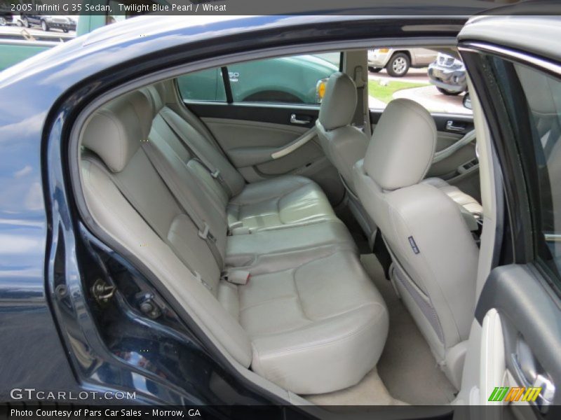 Twilight Blue Pearl / Wheat 2005 Infiniti G 35 Sedan
