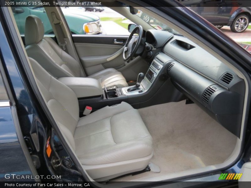 Twilight Blue Pearl / Wheat 2005 Infiniti G 35 Sedan