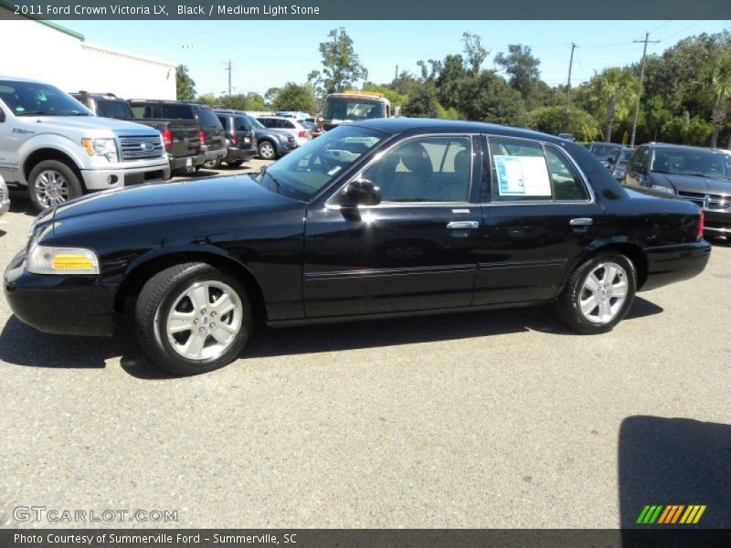 Black / Medium Light Stone 2011 Ford Crown Victoria LX