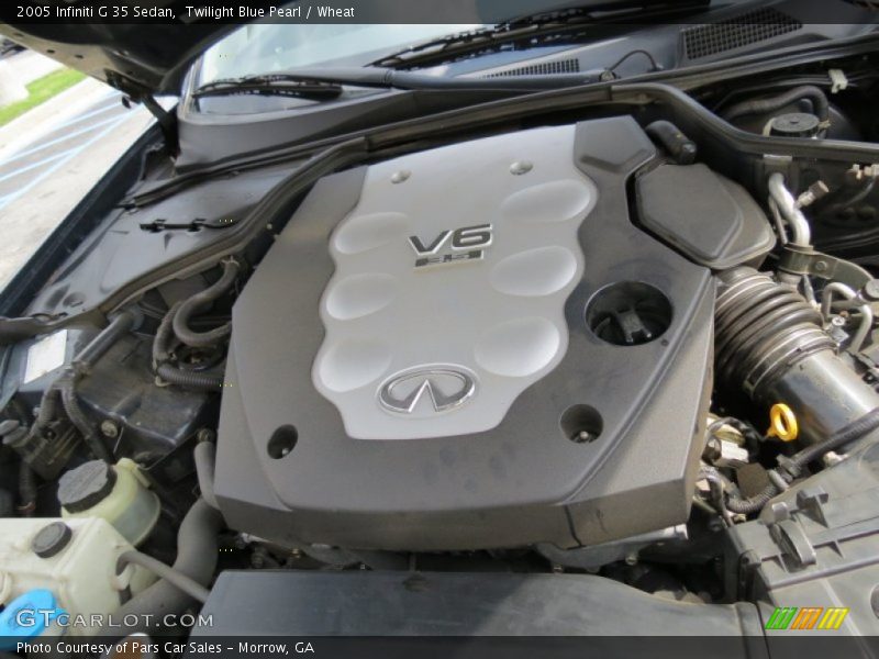 Twilight Blue Pearl / Wheat 2005 Infiniti G 35 Sedan