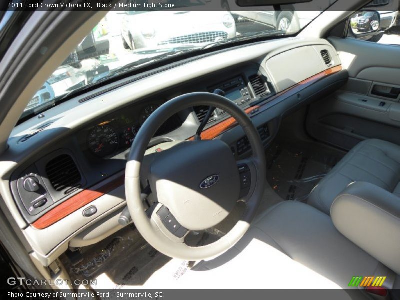 Black / Medium Light Stone 2011 Ford Crown Victoria LX