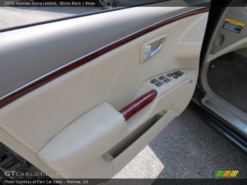 Ebony Black / Beige 2008 Hyundai Azera Limited