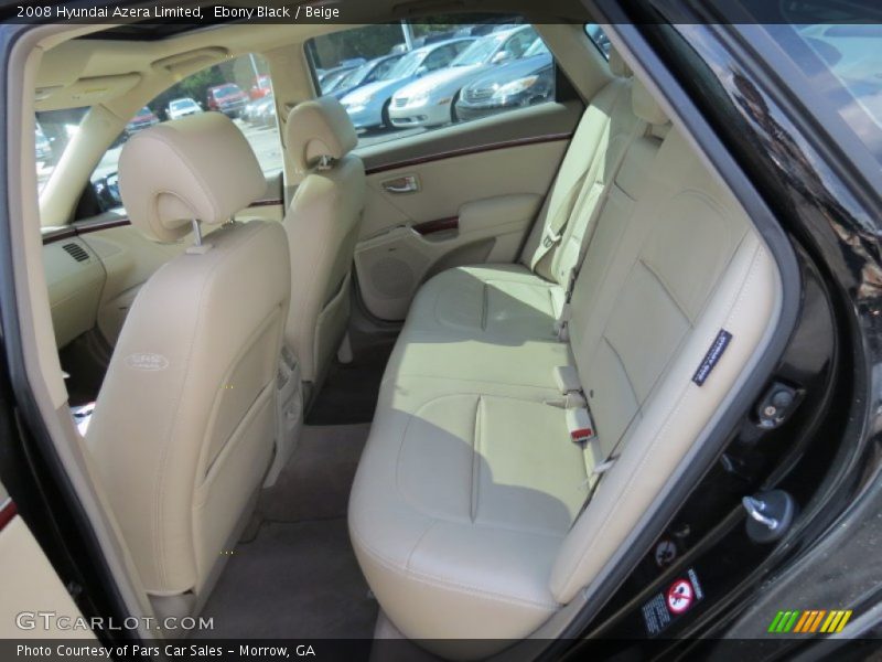 Ebony Black / Beige 2008 Hyundai Azera Limited