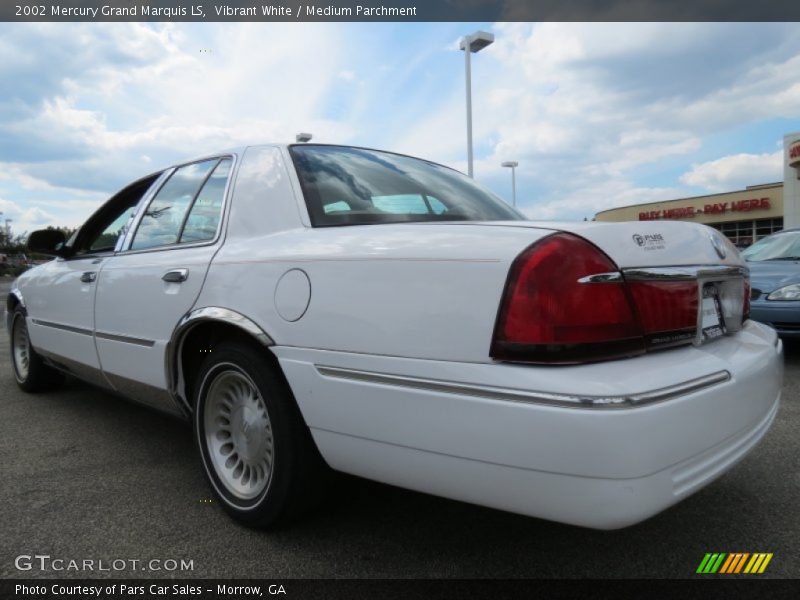 Vibrant White / Medium Parchment 2002 Mercury Grand Marquis LS