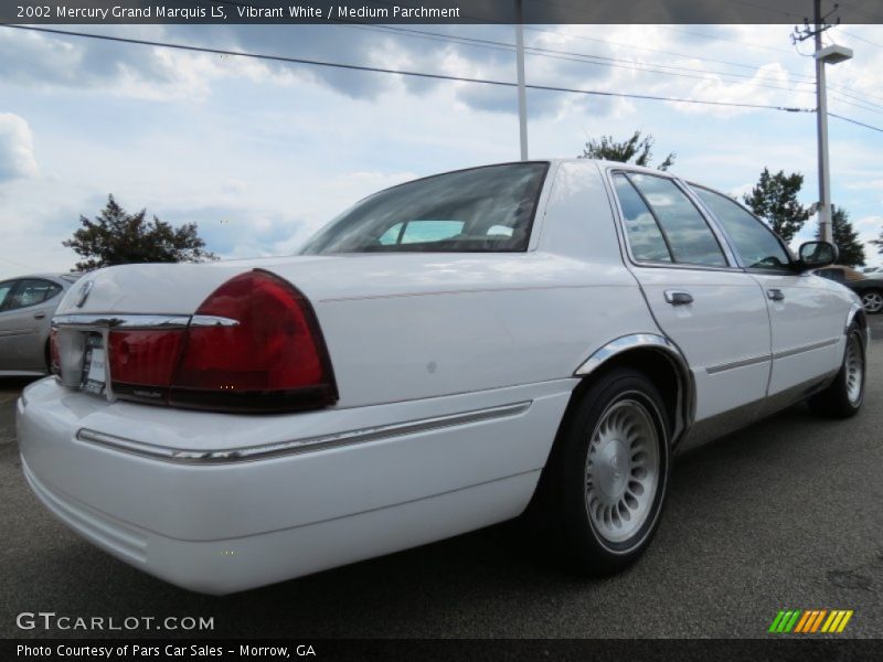Vibrant White / Medium Parchment 2002 Mercury Grand Marquis LS