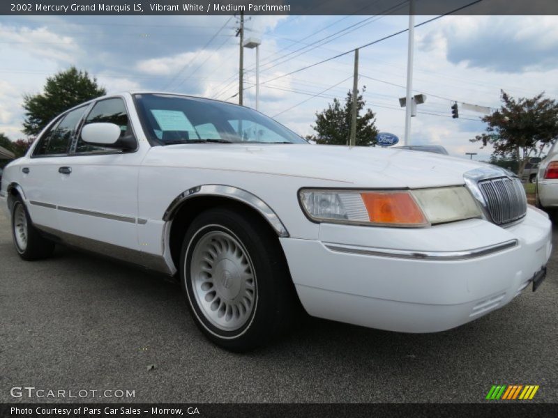Vibrant White / Medium Parchment 2002 Mercury Grand Marquis LS