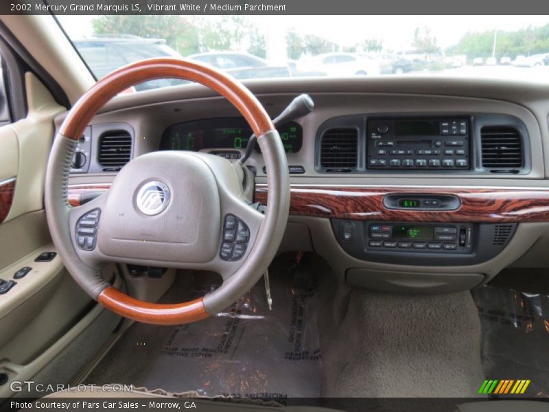 Vibrant White / Medium Parchment 2002 Mercury Grand Marquis LS