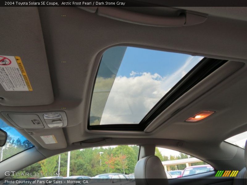 Sunroof of 2004 Solara SE Coupe