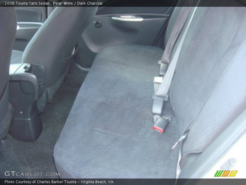 Polar White / Dark Charcoal 2008 Toyota Yaris Sedan