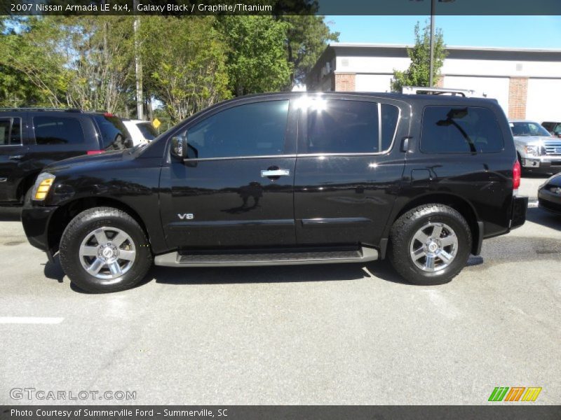 Galaxy Black / Graphite/Titanium 2007 Nissan Armada LE 4x4