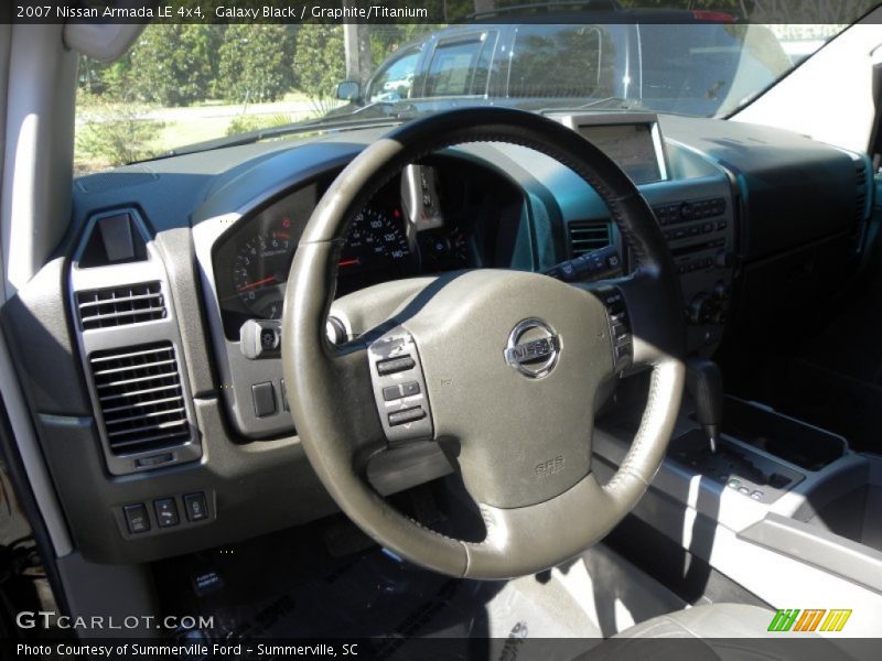 Galaxy Black / Graphite/Titanium 2007 Nissan Armada LE 4x4