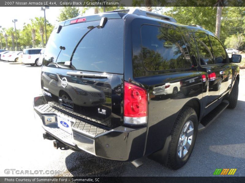 Galaxy Black / Graphite/Titanium 2007 Nissan Armada LE 4x4