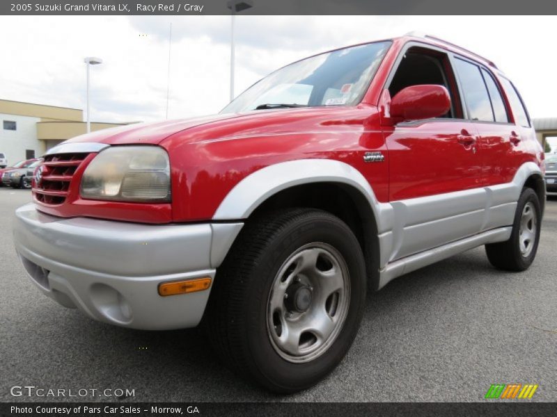 Racy Red / Gray 2005 Suzuki Grand Vitara LX