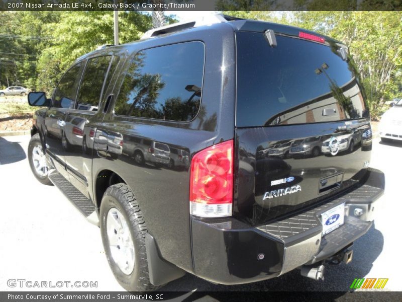 Galaxy Black / Graphite/Titanium 2007 Nissan Armada LE 4x4