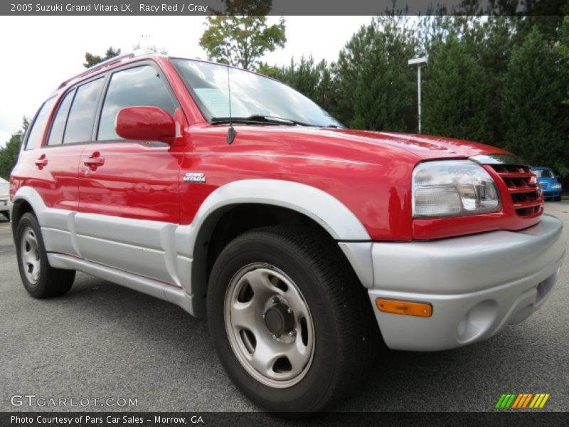 Racy Red / Gray 2005 Suzuki Grand Vitara LX