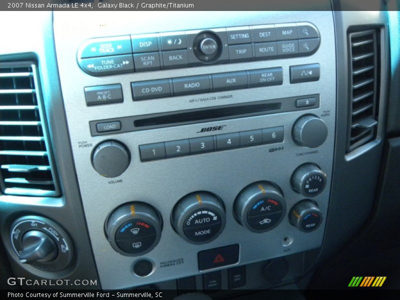Galaxy Black / Graphite/Titanium 2007 Nissan Armada LE 4x4