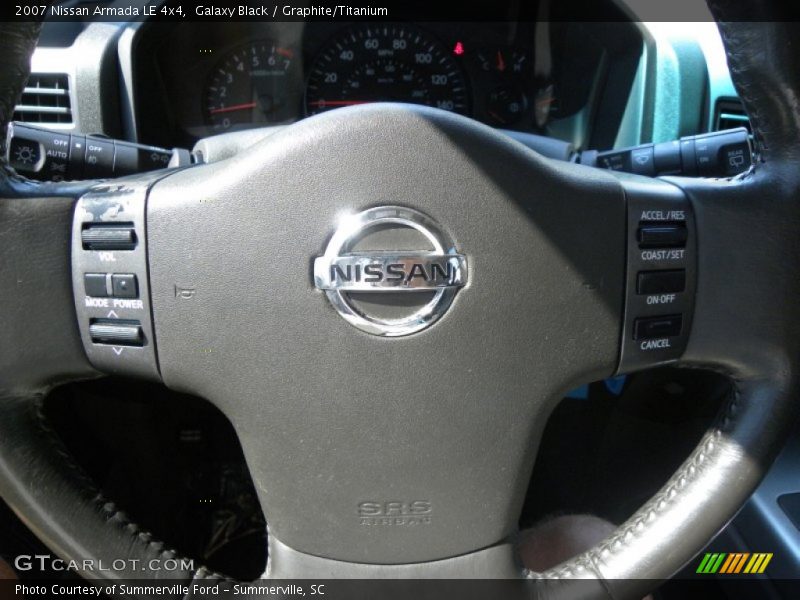 Galaxy Black / Graphite/Titanium 2007 Nissan Armada LE 4x4