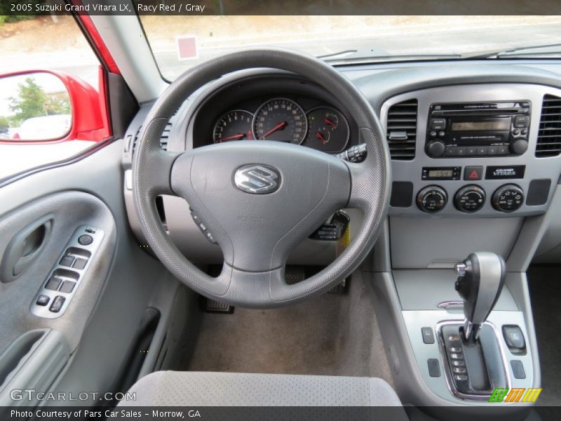 Racy Red / Gray 2005 Suzuki Grand Vitara LX