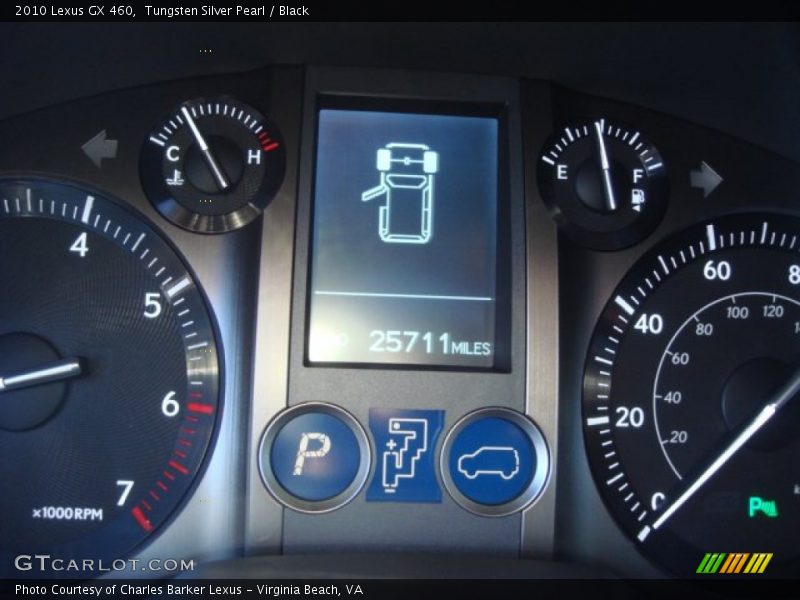 Tungsten Silver Pearl / Black 2010 Lexus GX 460