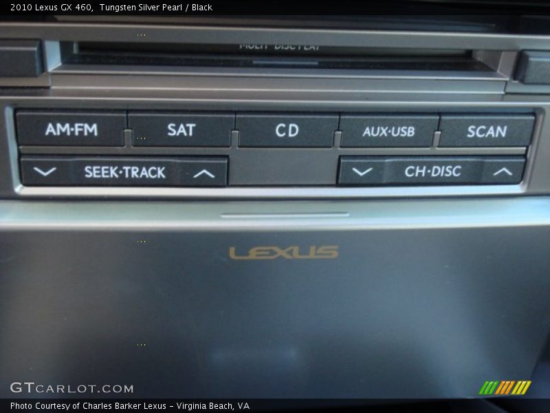 Tungsten Silver Pearl / Black 2010 Lexus GX 460