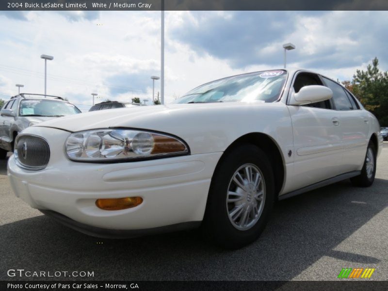 White / Medium Gray 2004 Buick LeSabre Limited