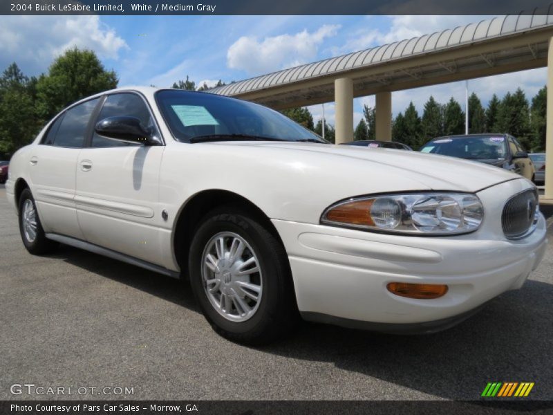 White / Medium Gray 2004 Buick LeSabre Limited