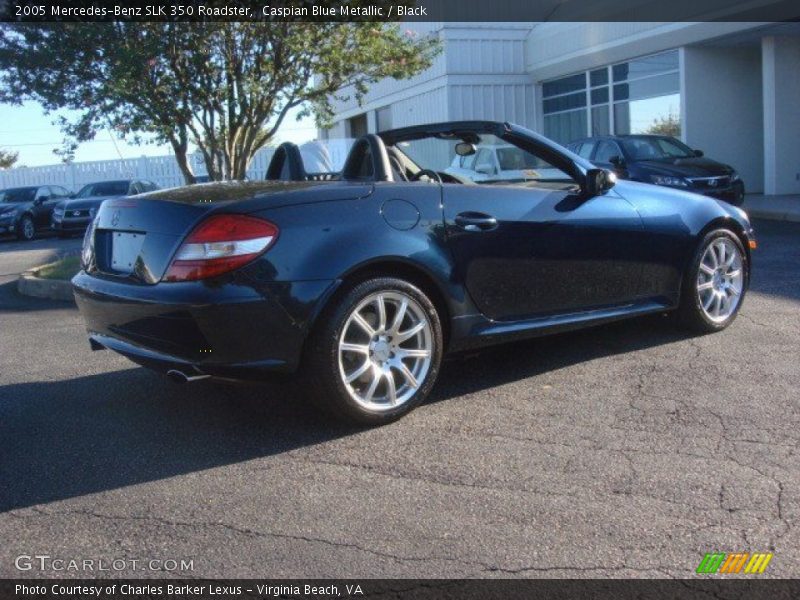 Caspian Blue Metallic / Black 2005 Mercedes-Benz SLK 350 Roadster