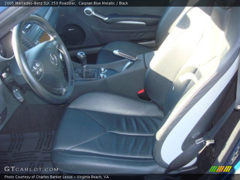 Caspian Blue Metallic / Black 2005 Mercedes-Benz SLK 350 Roadster