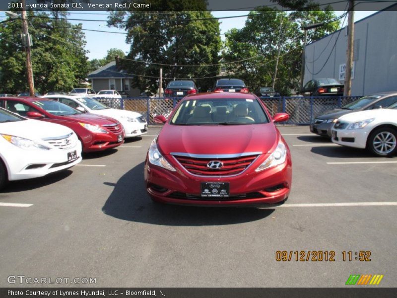 Venetian Red / Camel 2011 Hyundai Sonata GLS