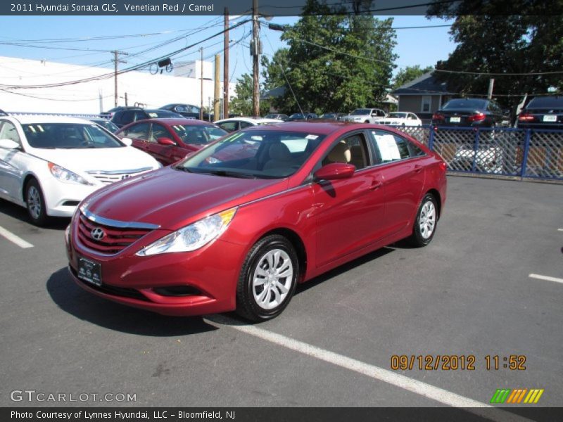 Venetian Red / Camel 2011 Hyundai Sonata GLS