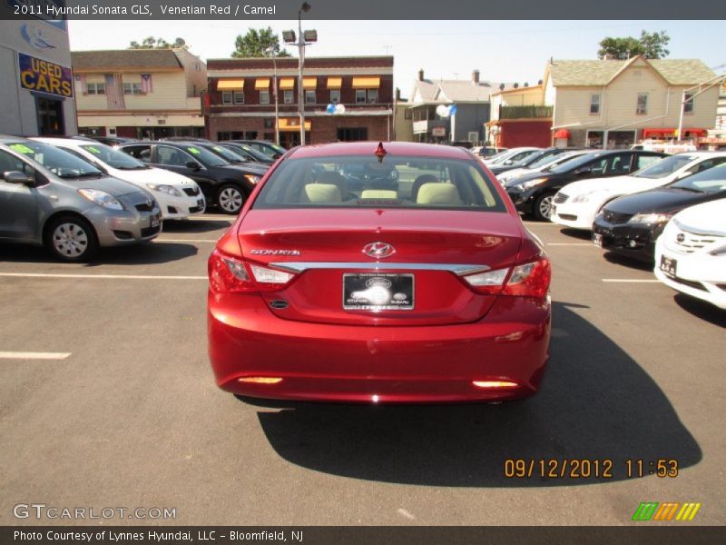 Venetian Red / Camel 2011 Hyundai Sonata GLS